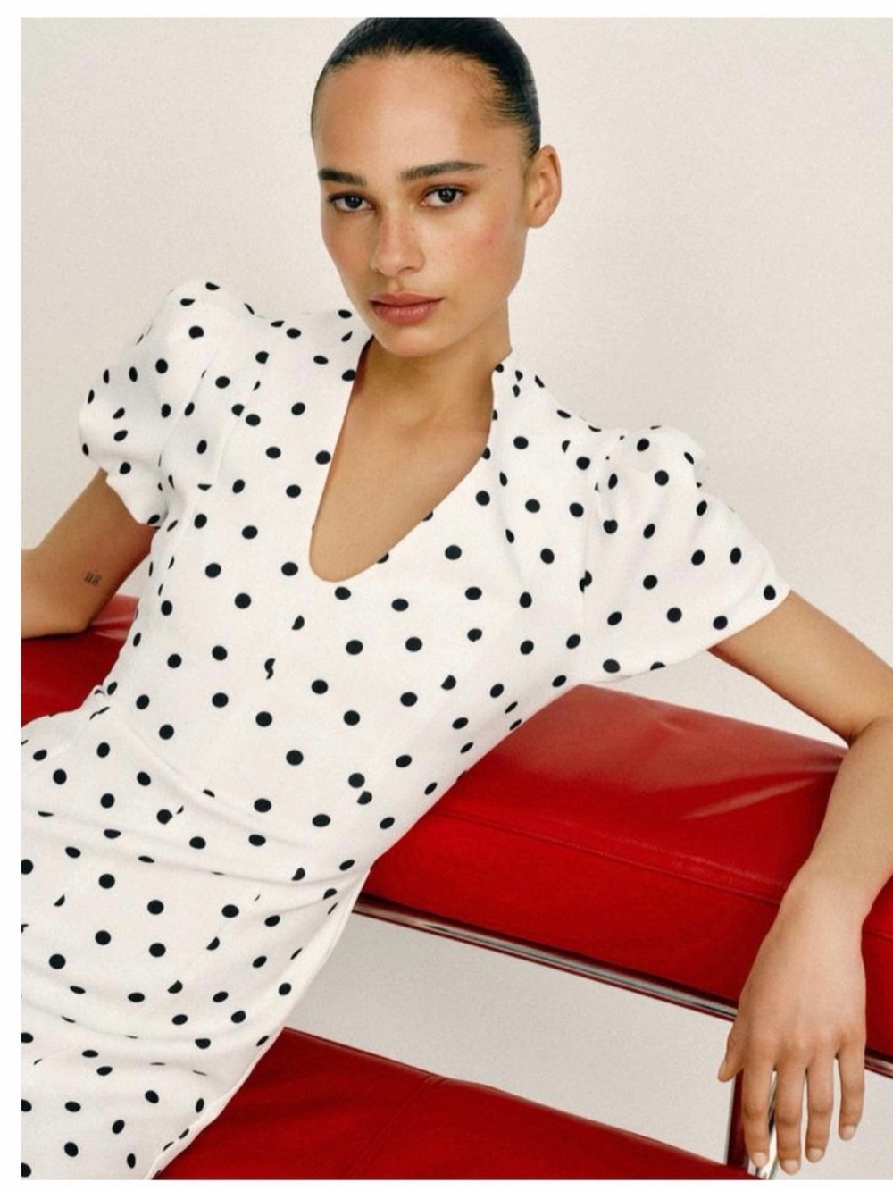 ZARA MINI POLKA DOT DRESS SIZE XS - NEW